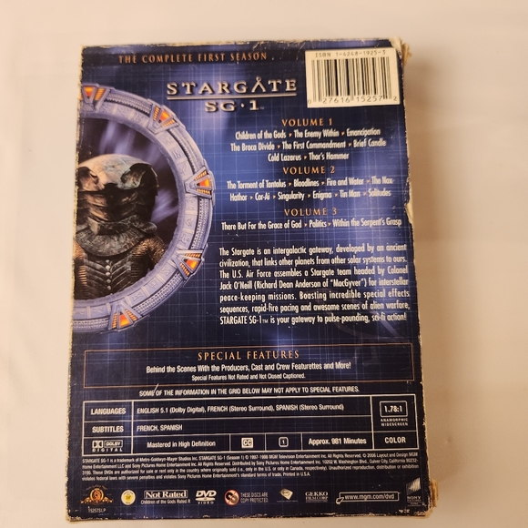 STARGATE SG-1: The Complete First 1 Season - DVD Set TV Series - Picture 6 of 10